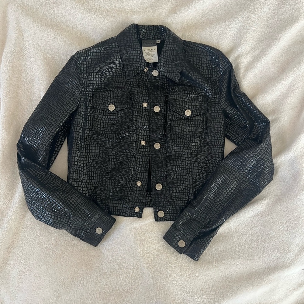 Versace Jeans Couture Cropped Denim Jacket